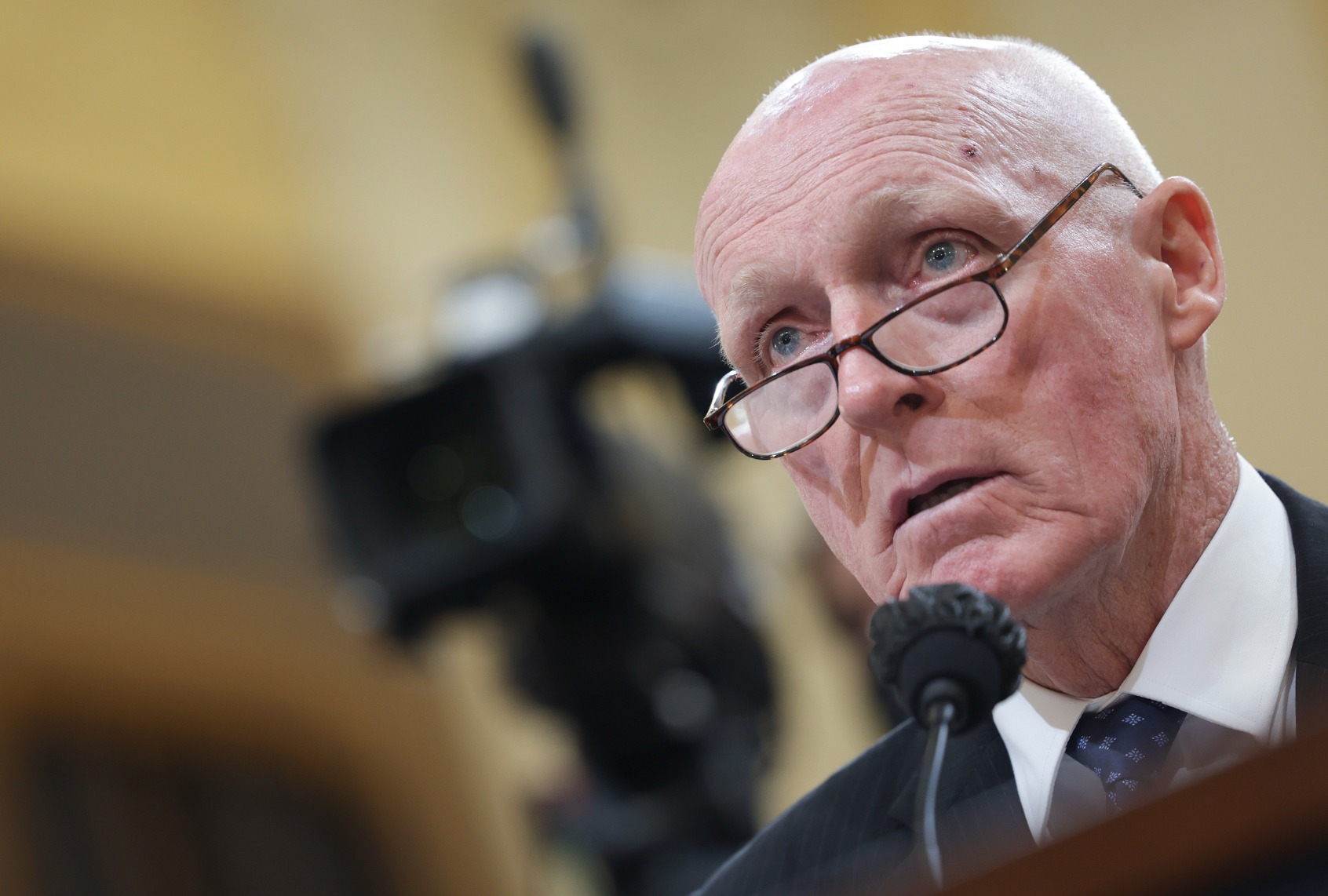 Rusty Bowers, Arizona House Speaker, testifies during the fourth hearing on the January 6th investigation in the Cannon House Office Building on June 21, 2022 in Washington, DC. (Kevin Dietsch/Getty Images)
