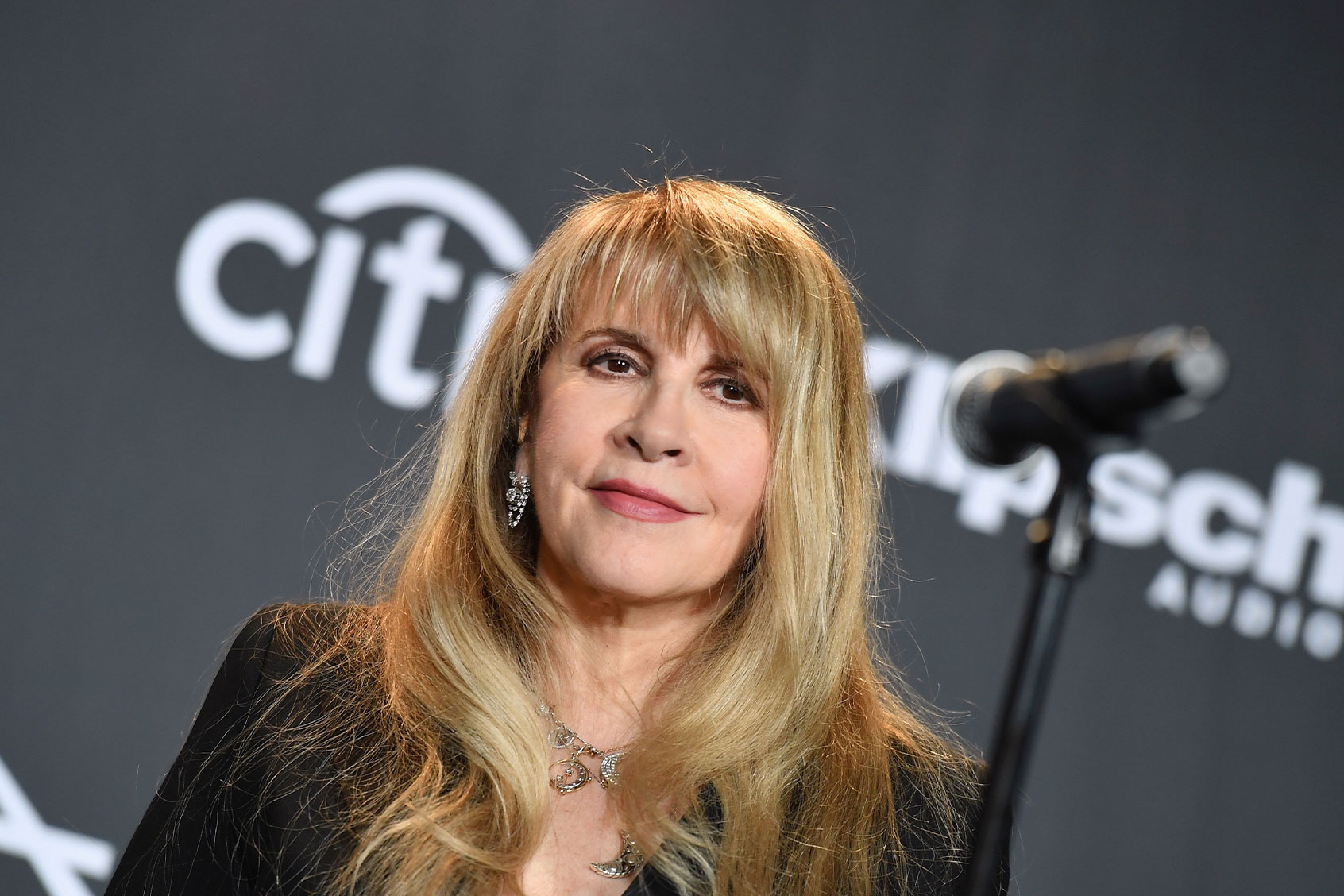 Stevie Nicks poses in the press room during the 2019 Rock & Roll Hall Of Fame Induction Ceremony at Barclays Center on March 29, 2019 in New York City. (ANGELA WEISS/AFP via Getty Images)