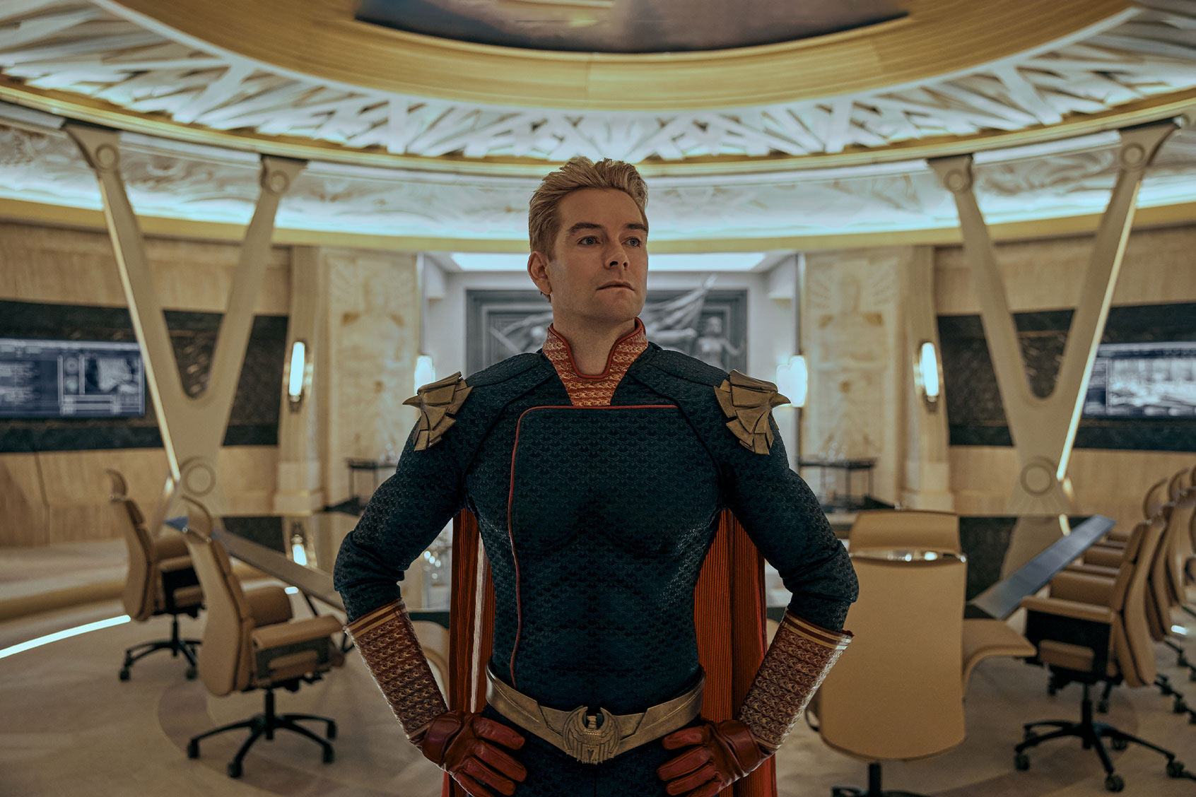 Antony Starr as Homelander in "The Boys." (Courtesy of Prime Video / Amazon Studios)