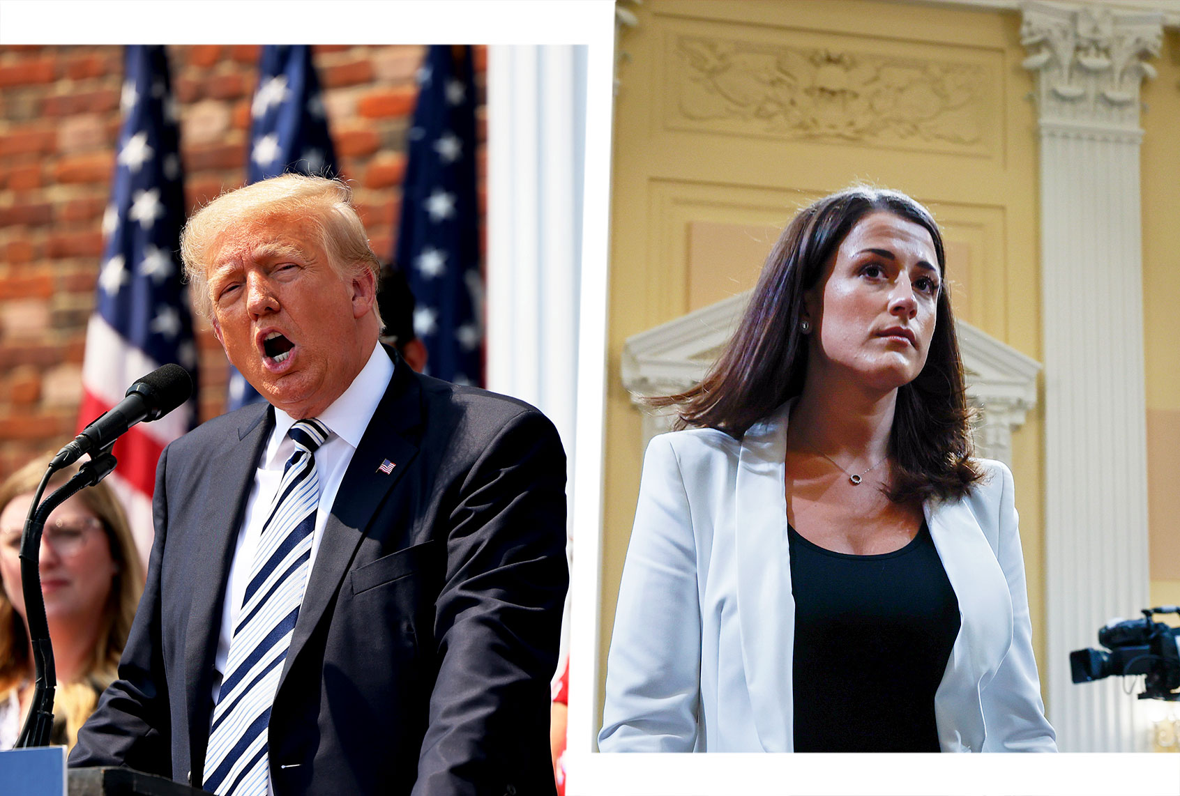 Donald Trump and Cassidy Hutchinson (Photo illustration by Salon/Getty Images)
