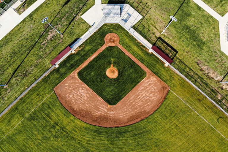 High Angle View Of Baseball Field (Getty Images / Tim Kuret / EyeEm)