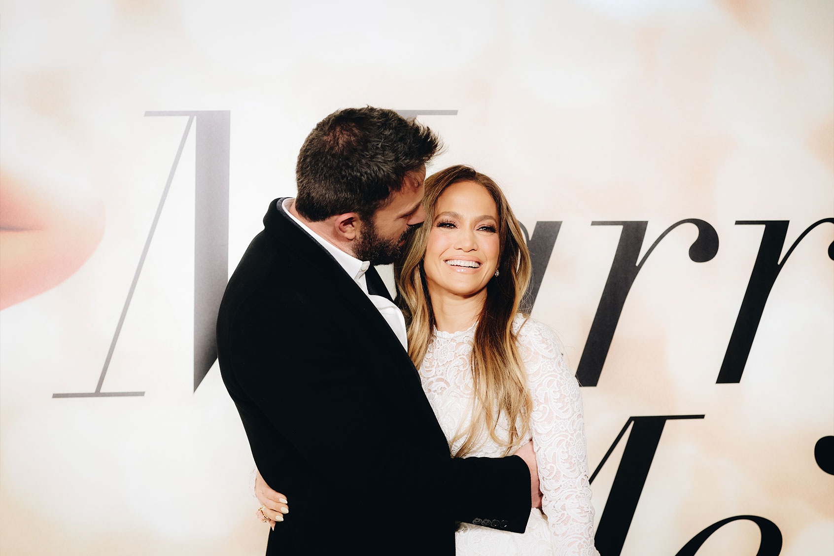 Ben Affleck and Jennifer Lopez attend the Los Angeles special screening of "Marry Me" on February 08, 2022 in Los Angeles, California. (Rich Fury/WireImage/Getty Images)