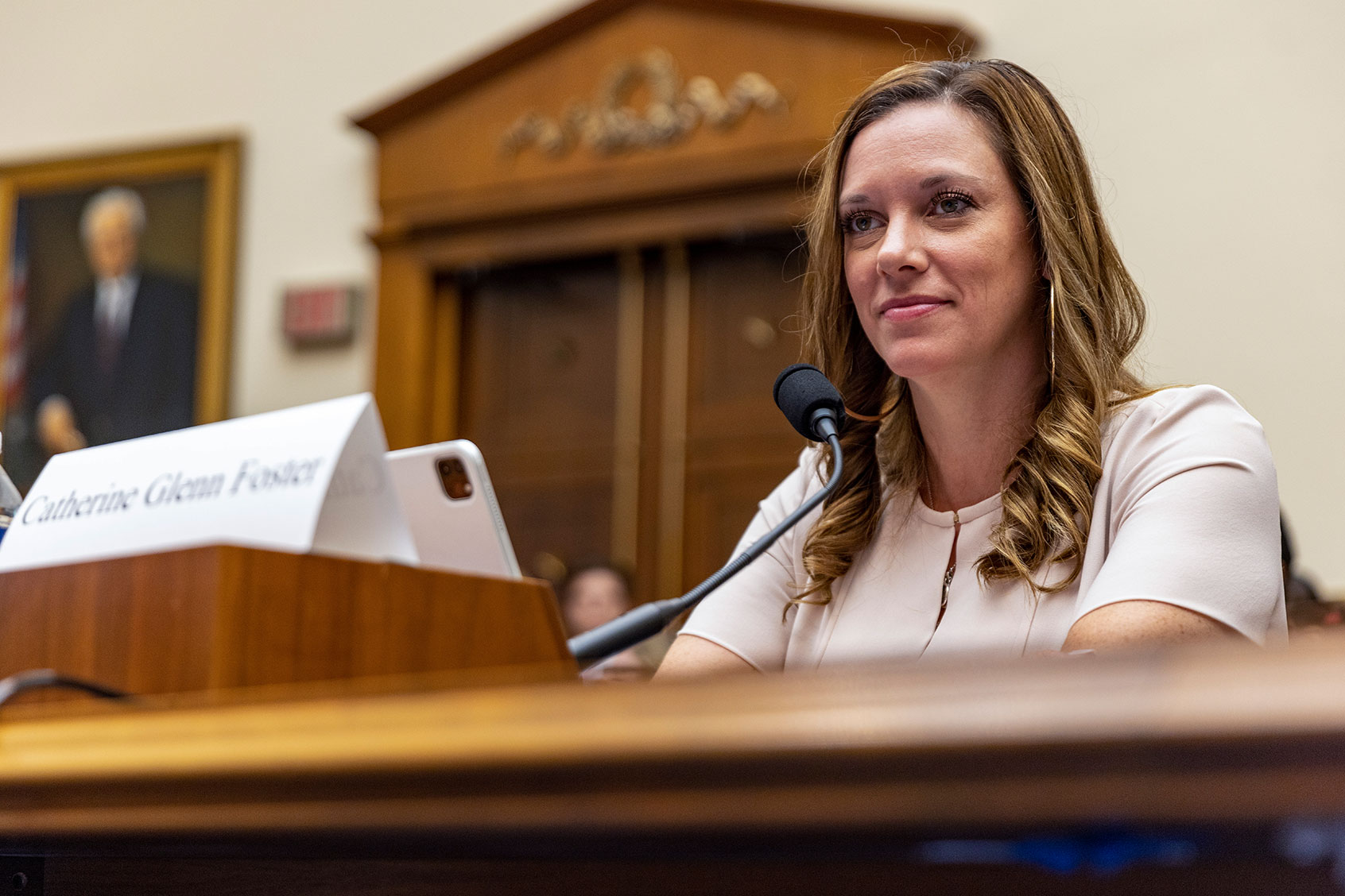 Catherine Glenn Foster, President & CEO of Americans United for Life speaks during a hearing of the House Judiciary Committee on Capitol Hill on July 14, 2022 in Washington, DC. (Tasos Katopodis/Getty Images)