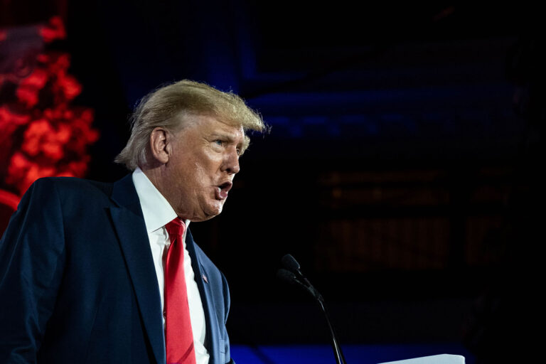 Former U.S. President Donald Trump speaks to the Faith & Freedom Coalition June 17, 2022 in Nashville, Tennessee. (Seth Herald/Getty Images)