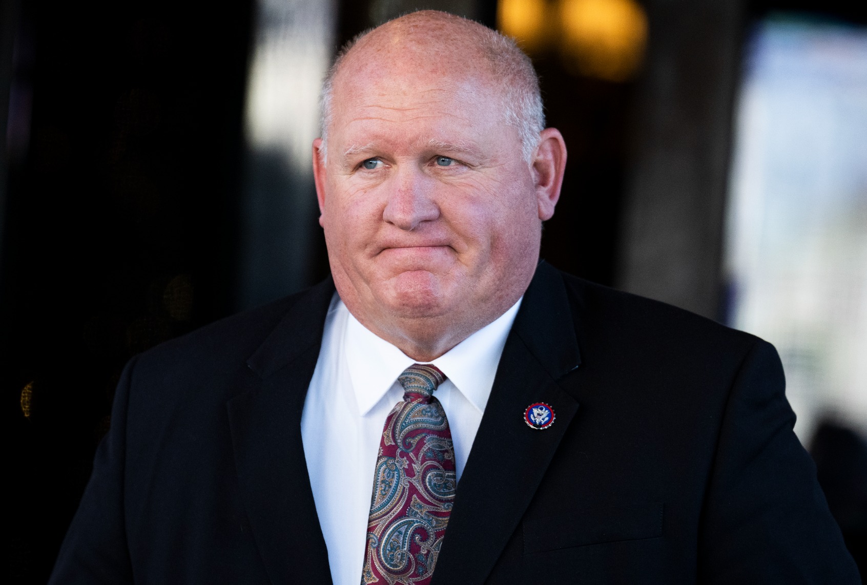 Rep. Glenn Thompson, R-Pa., leaves a meeting of the House Republican Conference at the Capitol Hill Club on Wednesday, December 1, 2021. (Tom Williams/CQ-Roll Call, Inc via Getty Images)