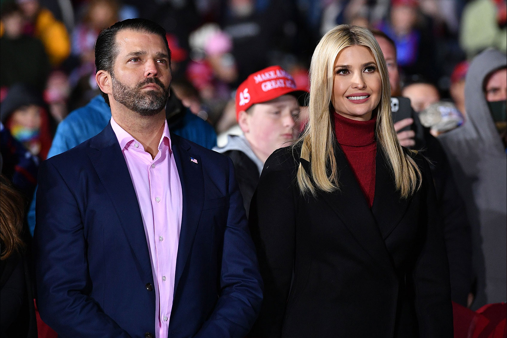 Ivanka Trump and brother Donald Trump Jr. (MANDEL NGAN/AFP via Getty Images)