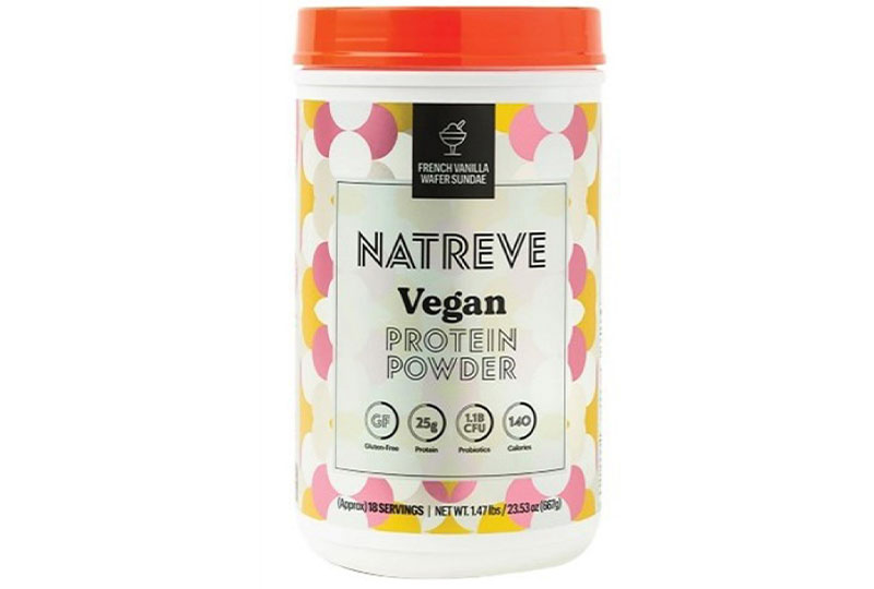 Natreve's Vegan French Vanilla Wafer Sundae Protein Powder