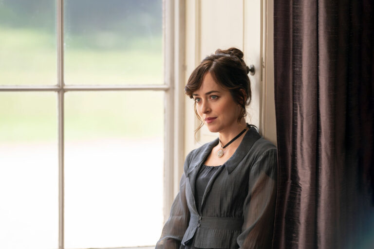 Dakota Johnson as Anne Elliot in "Persuasion" (Nick Wall/Netflix)