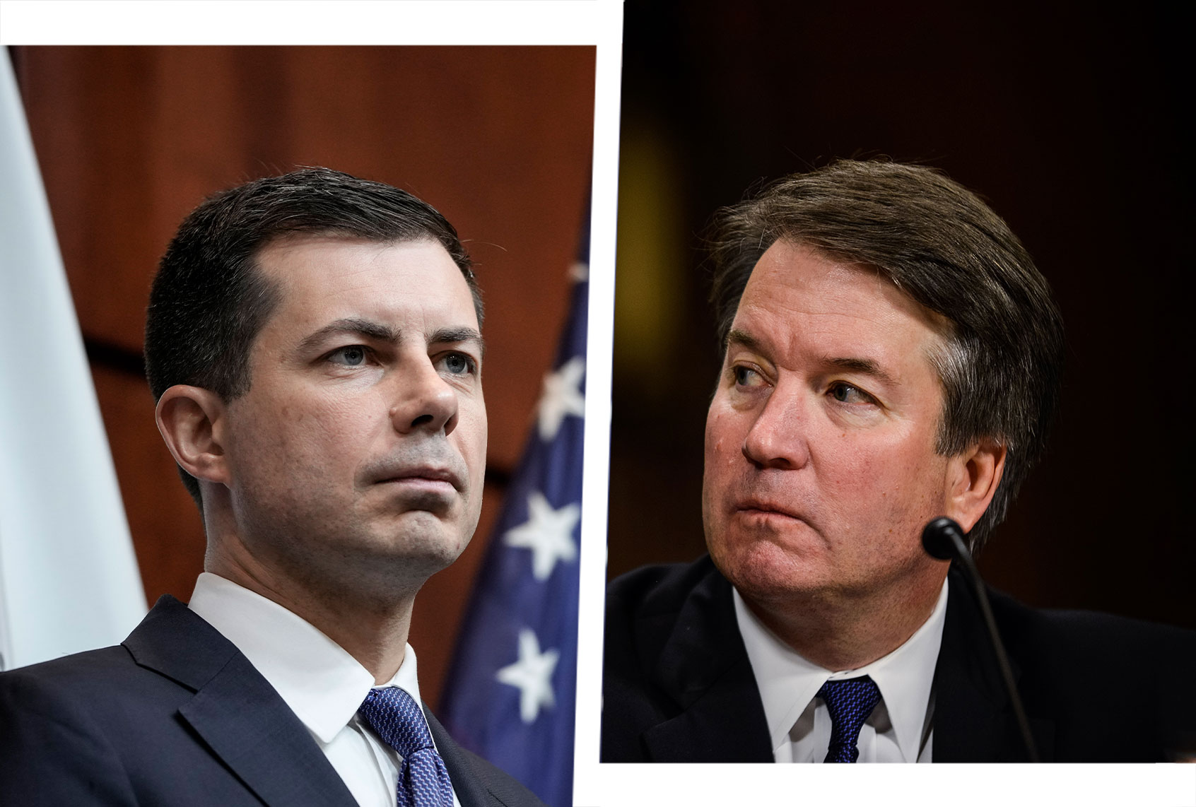 Pete Buttigieg and Brett Kavanaugh (Photo illustration by Salon/Getty Images)