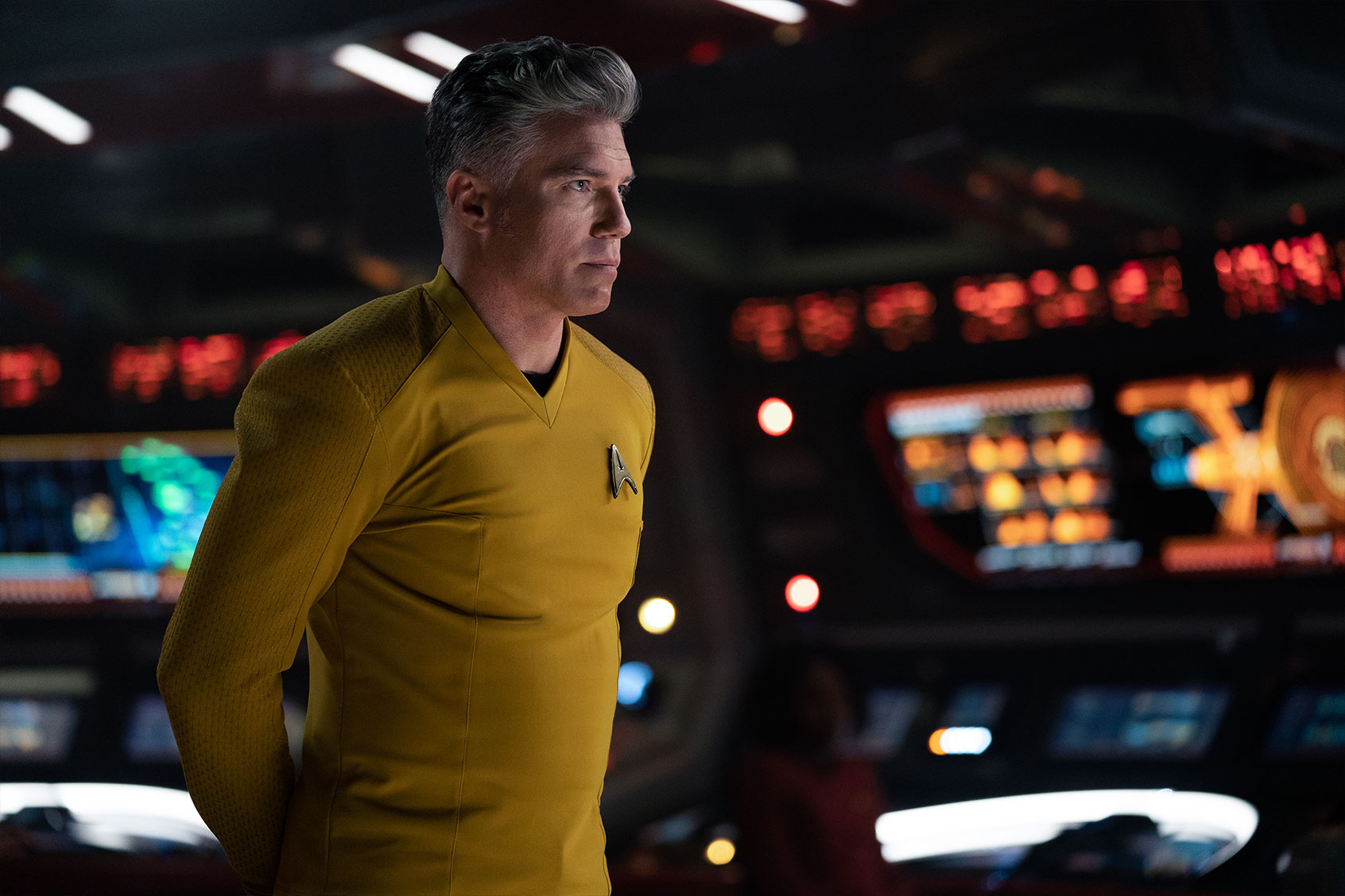 Anson Mount as Pike of the Paramount+ original series "Star Trek: Strange New Worlds" (Marni Grossman/Paramount+)
