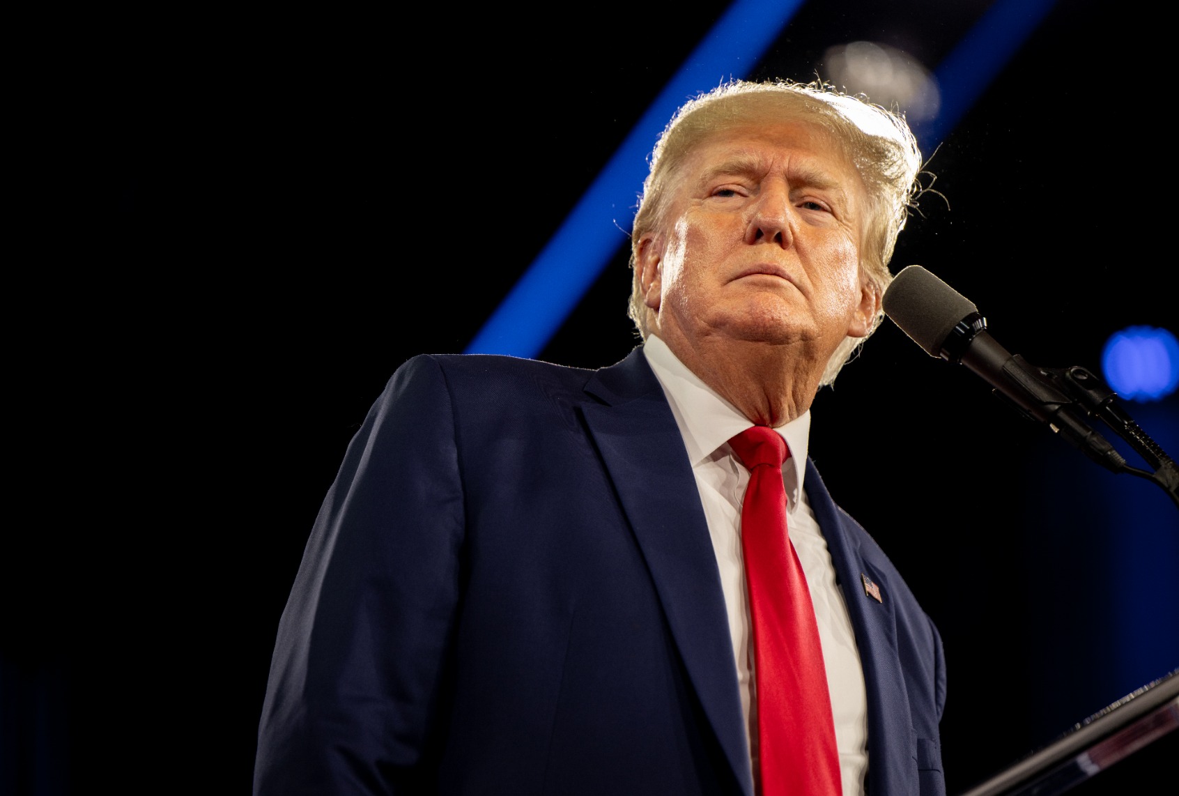 Former U.S. President Donald Trump speaks at the Conservative Political Action Conference (CPAC) at the Hilton Anatole on August 06, 2022 in Dallas, Texas. (Brandon Bell/Getty Images)