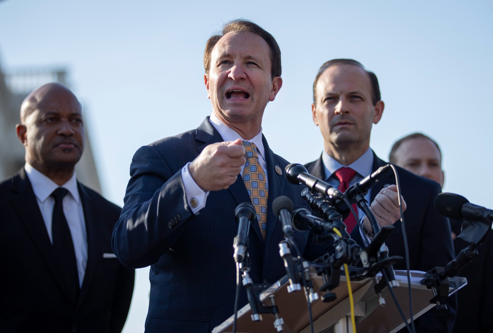 Louisiana Attorney General Jeff Landry speaks during a press conference at the U.S. Capitol on January 22, 2020 in Washington, DC. (Drew Angerer/Getty Images)