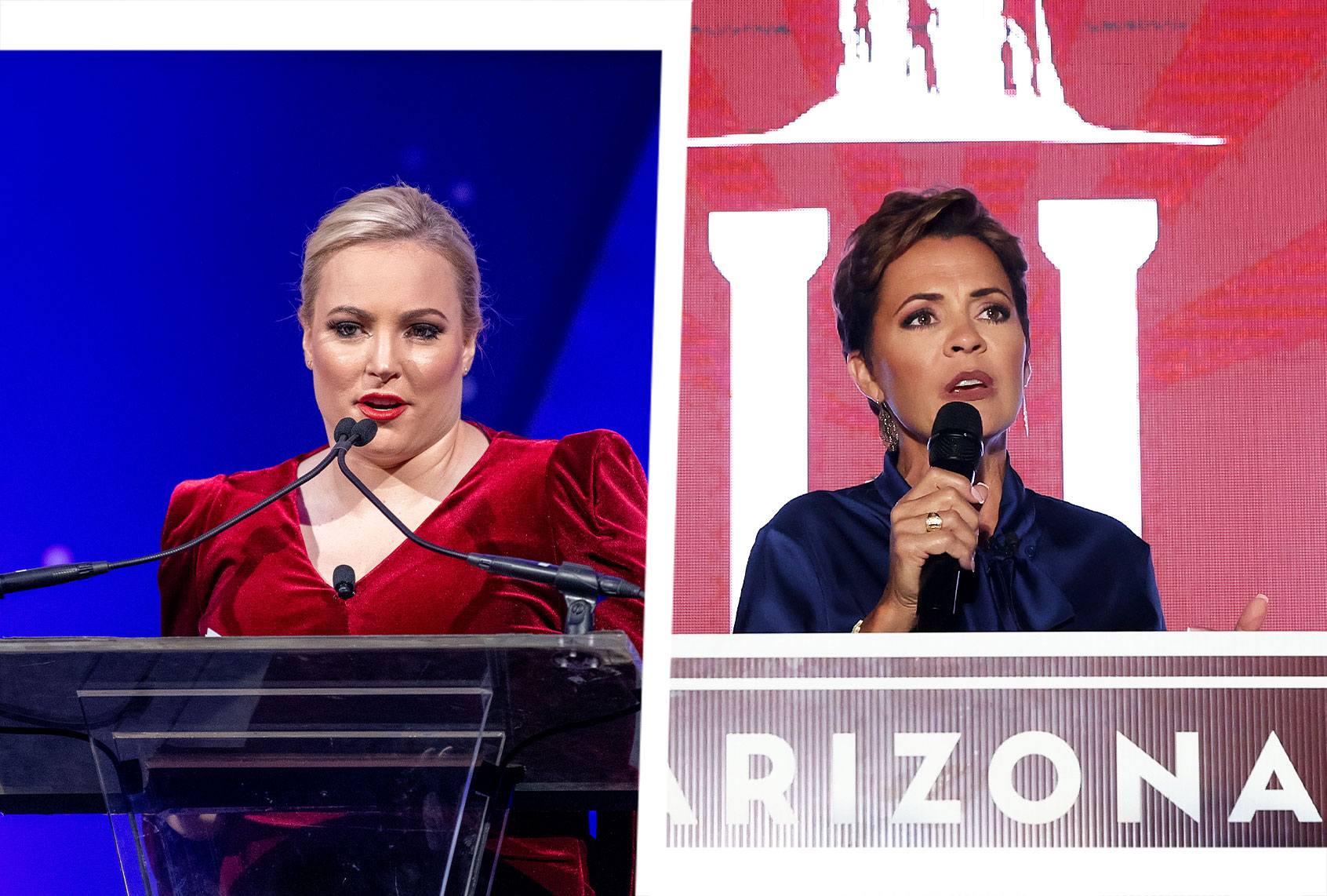Meghan McCain and Kari Lake (Photo illustration by Salon/Getty Images)