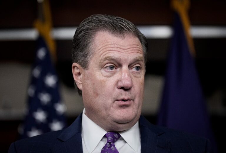 Ranking member of the House Intelligence Committee Rep. Mike Turner (R-OH) speaks during a news conference with members of the House Intelligence Committee at the U.S. Capitol August 12, 2022 in Washington, DC. (Drew Angerer/Getty Images)