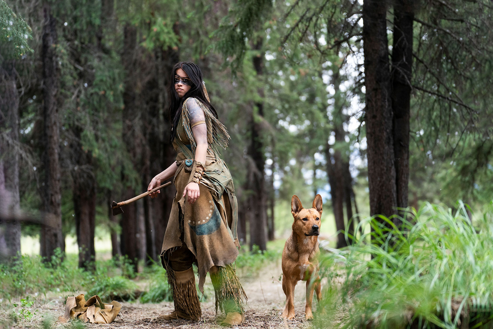 Amber Midthunder as Naru in "Prey" (David Bukach/20th Century Studios)