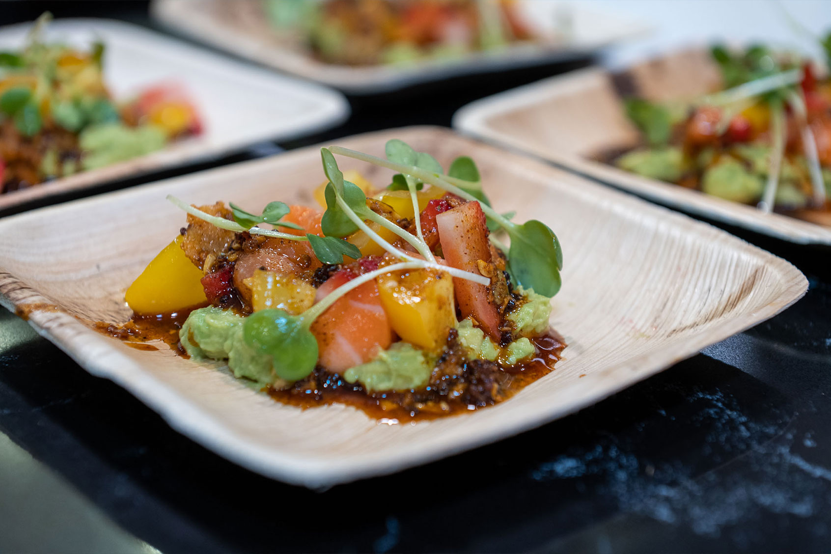 Salmon poke with MSG (Photo courtesy of ﻿Ajinomoto)