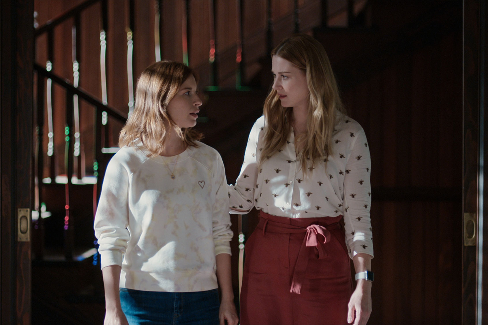 Zibby Allen as Brie and Alexandra Breckenridge as Mel Monroe in "Virgin River" (Courtesy Of Netflix)