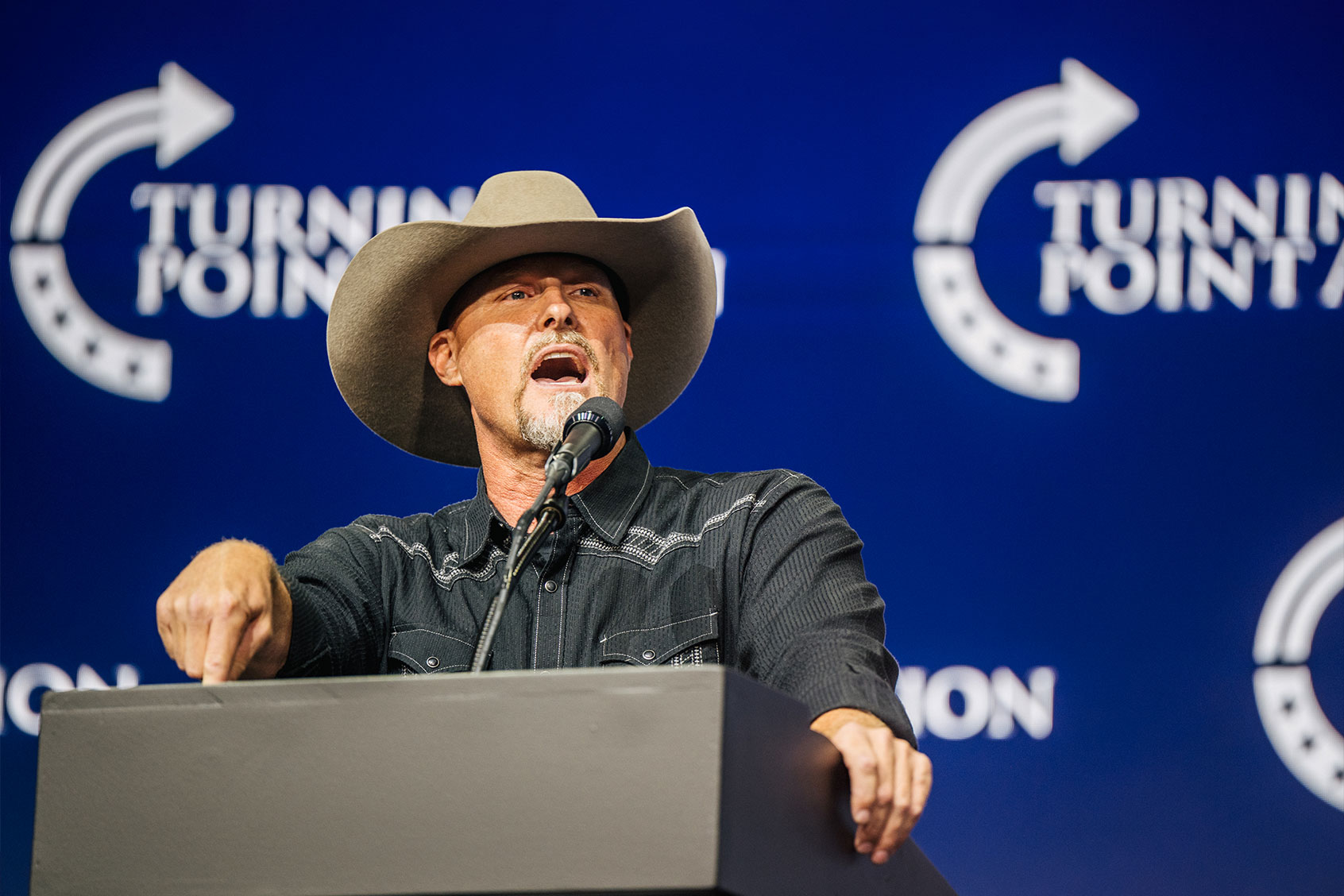 Arizona Sheriff Mark Lamb speaks during the Rally To Protect Our Elections conference on July 24, 2021 in Phoenix, Arizona. (Brandon Bell/Getty Images)