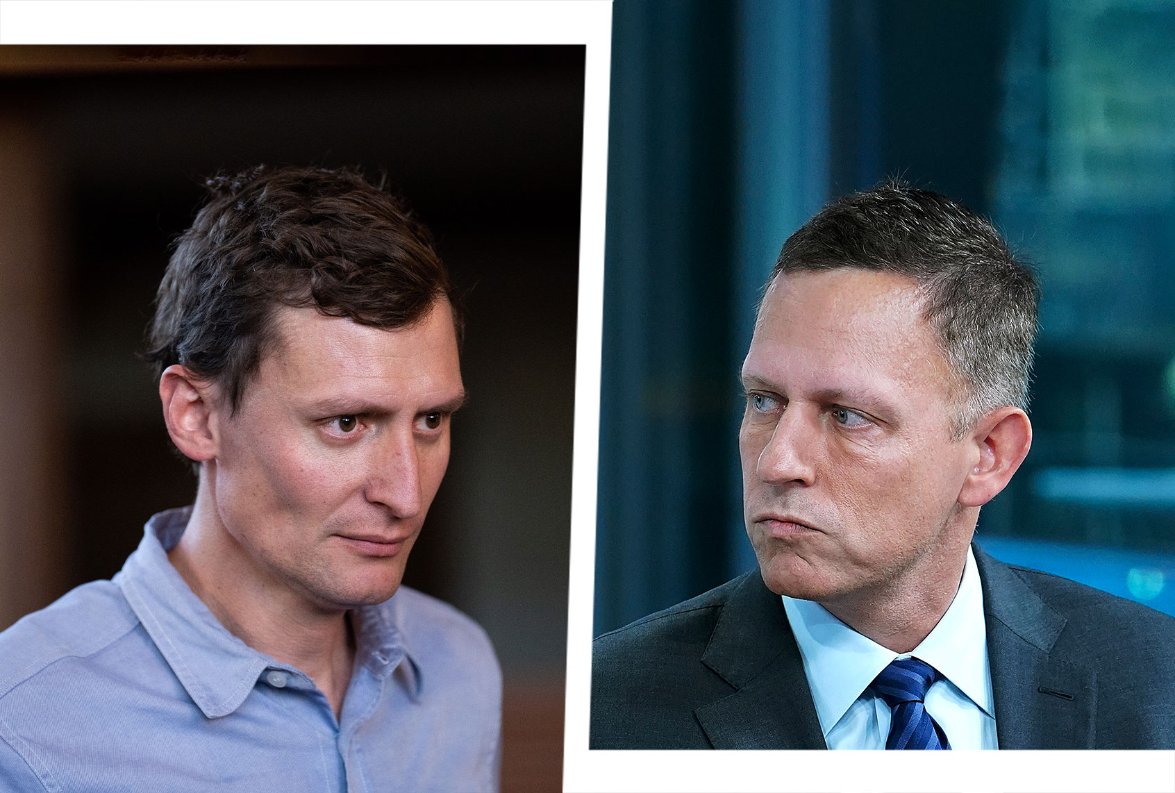 Republican Senate candidate Blake Masters | Entrepreneur and venture capitalist Peter Thiel (Photo illustration by Salon/Getty Images)