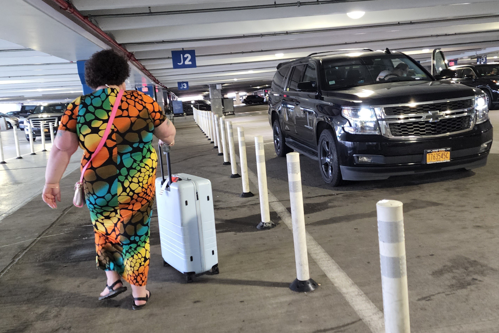 The author arriving at LaGuardia (Jodyanne Morgan)