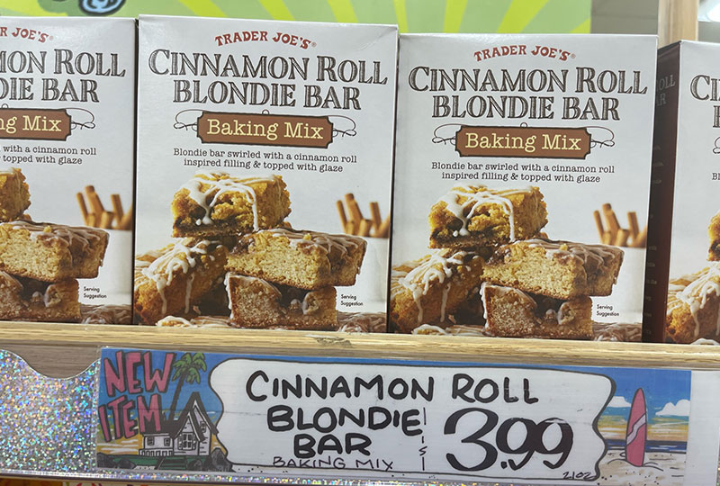 Cinnamon Roll Blondie Bar Baking Mix