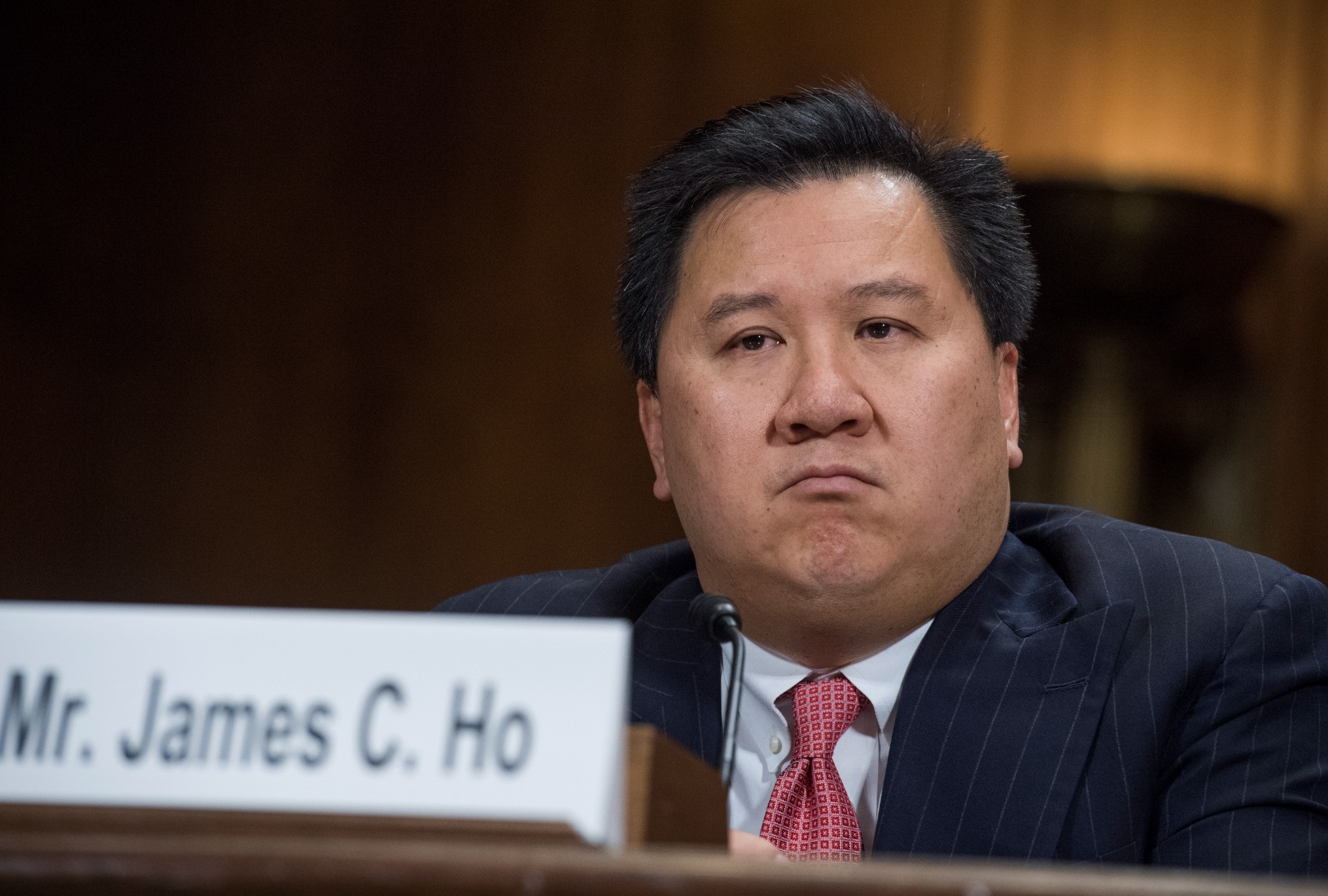 Judge James C. Ho testifies during his Senate Judiciary Committee confirmation hearing in Dirksen Building on November 15, 2017. (Tom Williams/CQ Roll Call via Getty Images)
