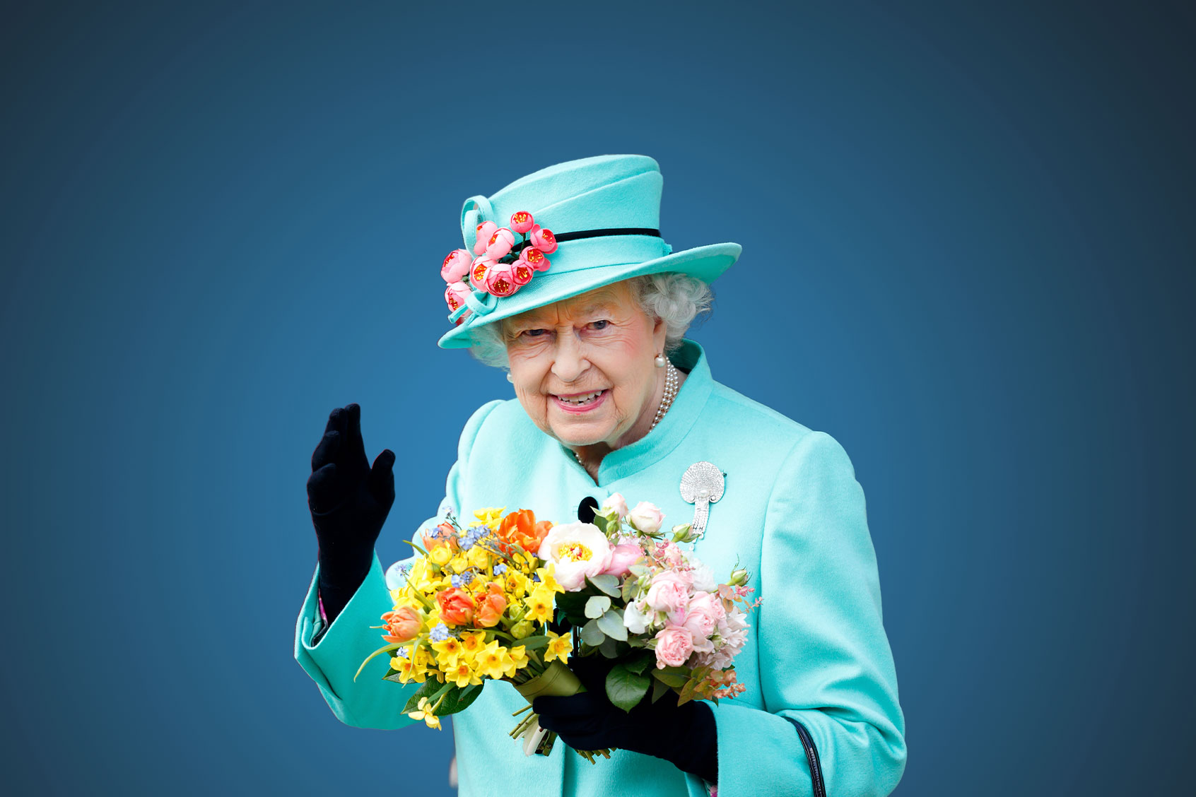 Queen Elizabeth II attends Easter service at St George's Chapel, Windsor Castle on April 16, 2017 in Windsor, England. (Max Mumby/Indigo/Getty Images)