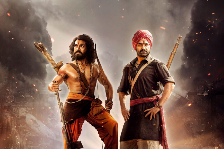 N.T. Rama Rao Jr. and Ram Charan Teja in "RRR" (Raftar Creations)