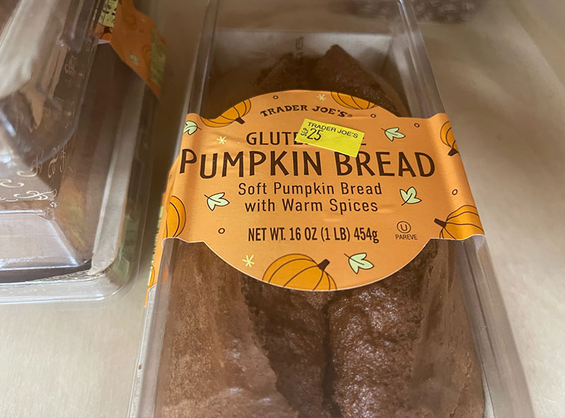 Trader Joe's Gluten Free Pumpkin Bread