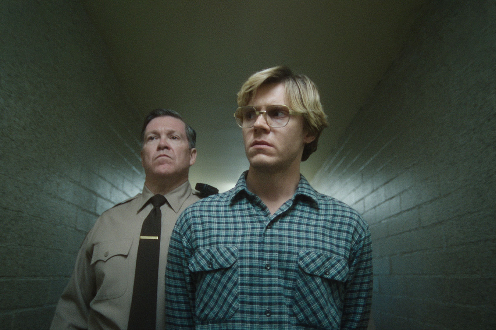 Evan Peters as Jeffrey Dahmer in "DAHMER Monster: The Jeffrey Dahmer Story" (Courtesy Of Netflix)