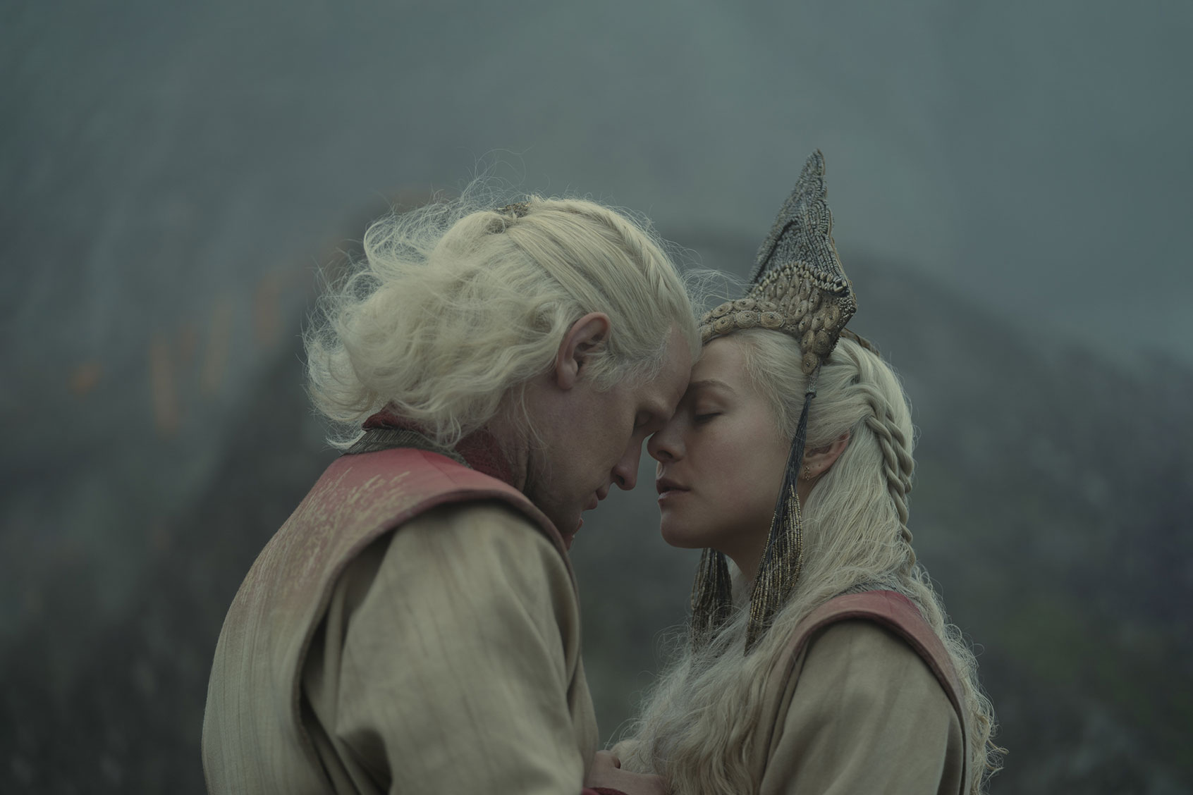 Matt Smith and Emma D'Arcy in "House of the Dragon" (Photograph by Ollie Upton / HBO)