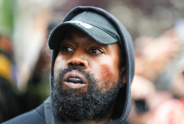 Kanye West aka Ye during Paris Fashion Week on October 02, 2022 in Paris, France. (Edward Berthelot/GC Images)