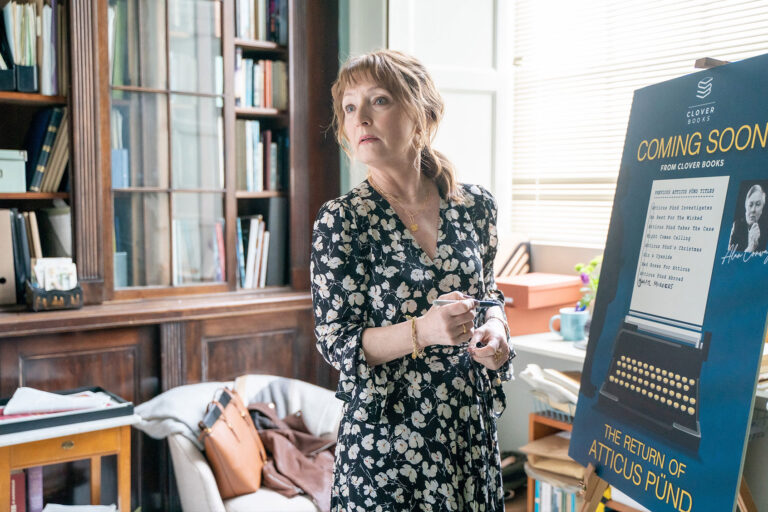 Lesley Manville as Susan Ryeland in "Magpie Murders" (PBS/Eleventh Hour Films/ Nick Wall)