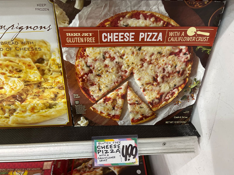 Trader Joe's Gluten Free Cheese Pizza With A Cauliflower Crust