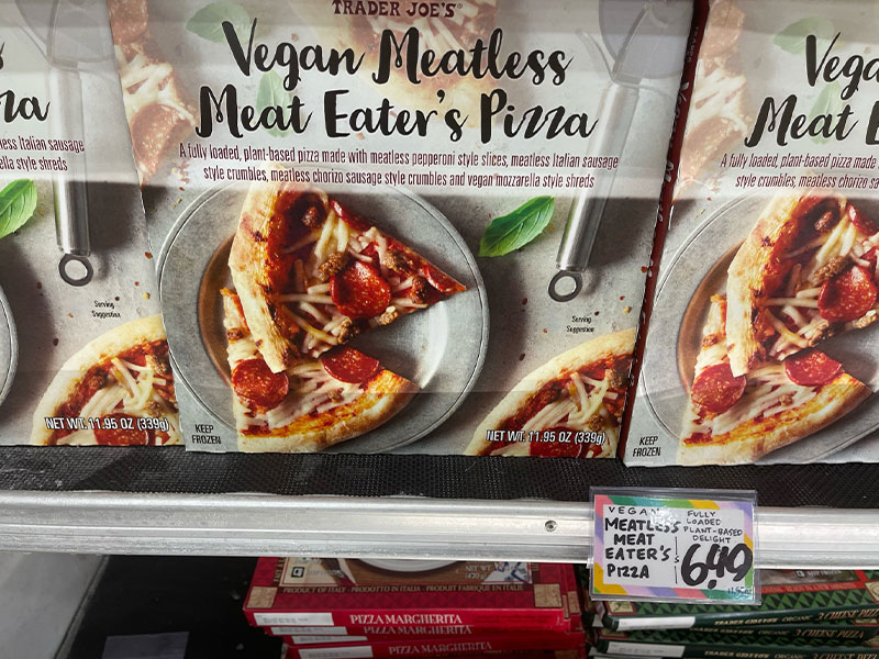 Trader Joe's Vegan Meatless Meat Eater's Pizza