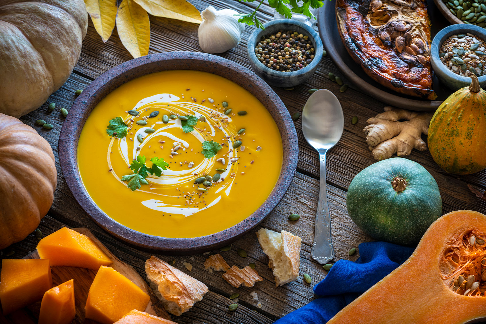 Autumn pumpkin soup (Getty Images/MEDITERRANEAN)