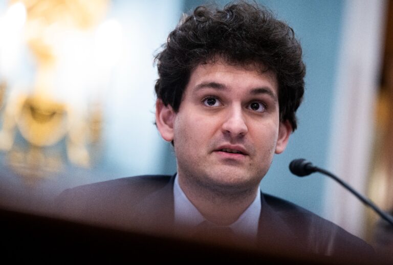 Sam Bankman-Fried, CEO of FTX, testifies during the House Agriculture Committee hearing in Longworth Building on Thursday, May 12, 2022. (Tom Williams/CQ-Roll Call, Inc via Getty Images)
