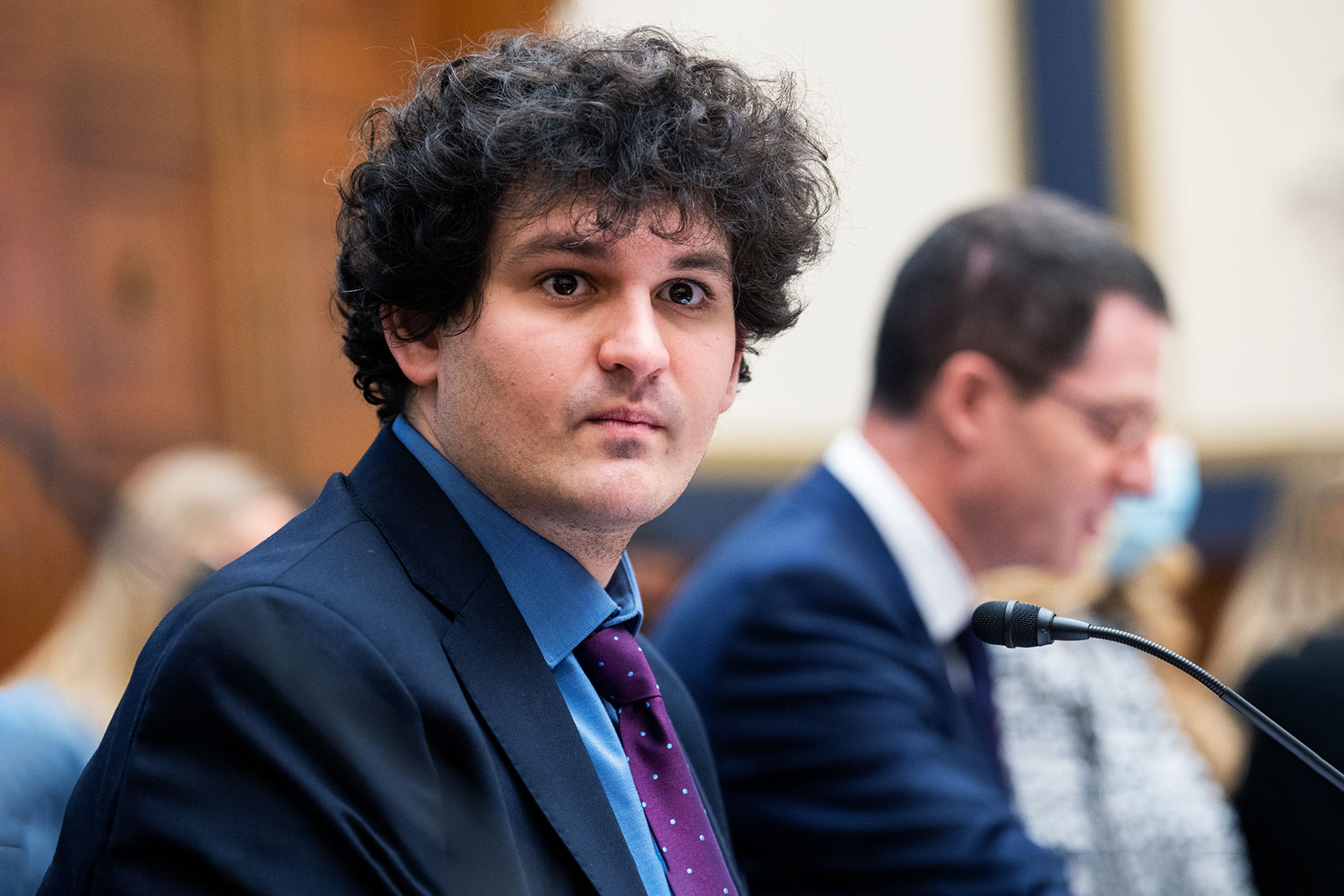 Sam Bankman-Fried, founder and CEO of FTX, testifies during the House Financial Services Committee hearing titled Digital Assets and the Future of Finance: Understanding the Challenges and Benefits of Financial Innovation in the United States, in Rayburn Building on Wednesday, December 8, 2021. (Tom Williams/CQ-Roll Call, Inc via Getty Images)
