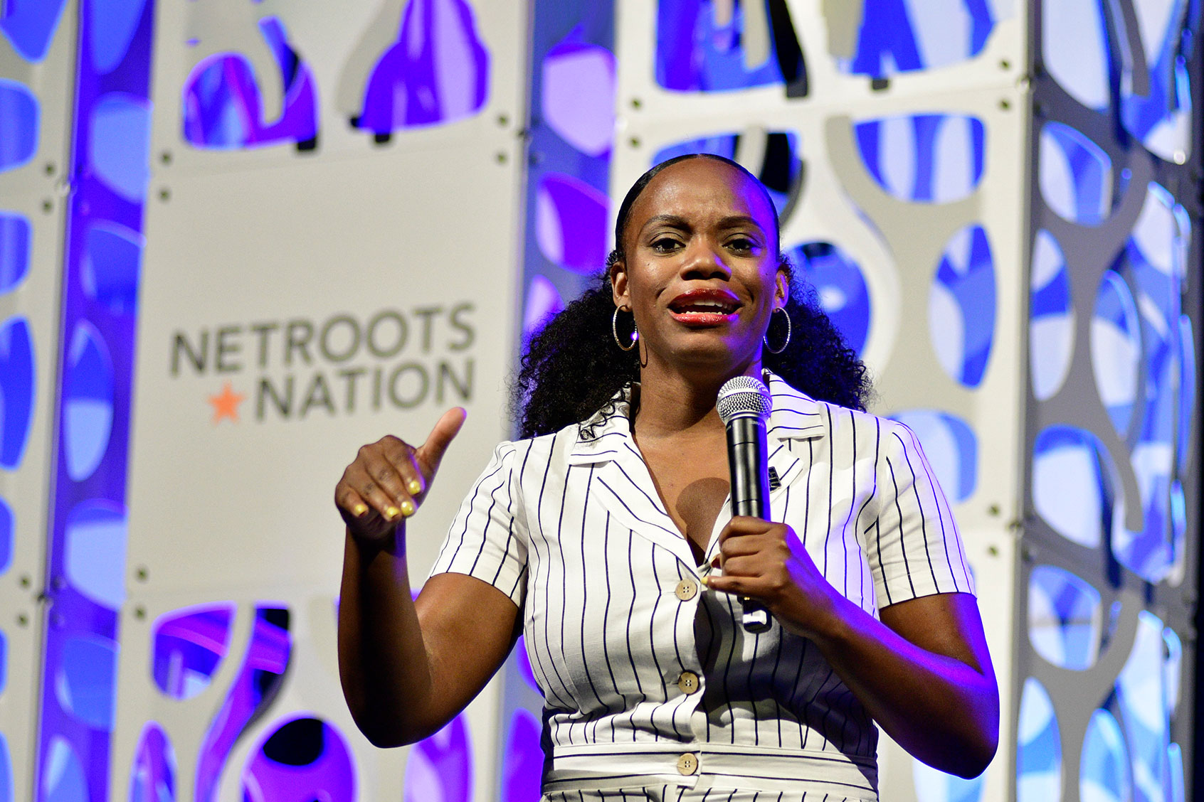 PA Rep. Summer Lee (D) speaks at the Netroots Nation progressive grassroots convention in Philadelphia, PA, on July 13, 2019. (Photo by (Bastiaan Slabbers/NurPhoto via Getty Images)