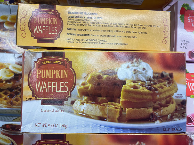 Trader Joe's Pumpkin Waffles