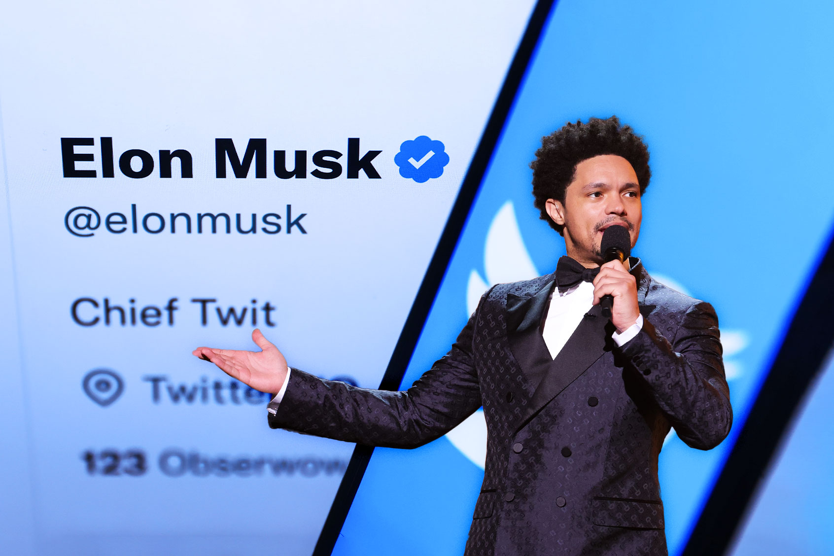 Trevor Noah | Elon Musk's Twitter Profile (Photo illustration by Salon/Getty Images)