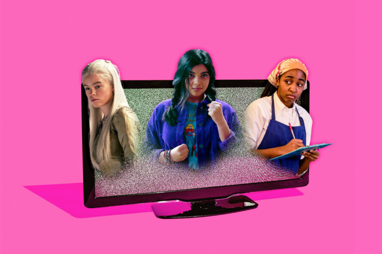Milly Alcock from “House of the Dragon”, Iman Vellani from “Ms. Marvel” and Ayo Edebiri from “The Bear” (Photo illustration by Salon/Getty Images/HBO/FX/Disney/Marvel)