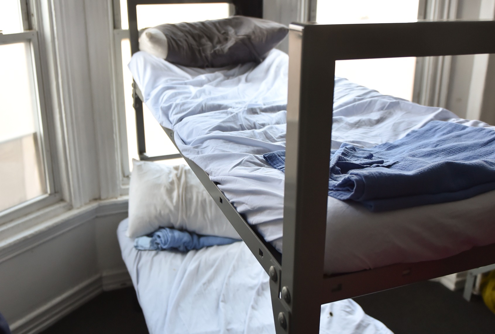 The bedroom area of the halfway house. (Photo By Ben Hasty/MediaNews Group/Reading Eagle via Getty Images)