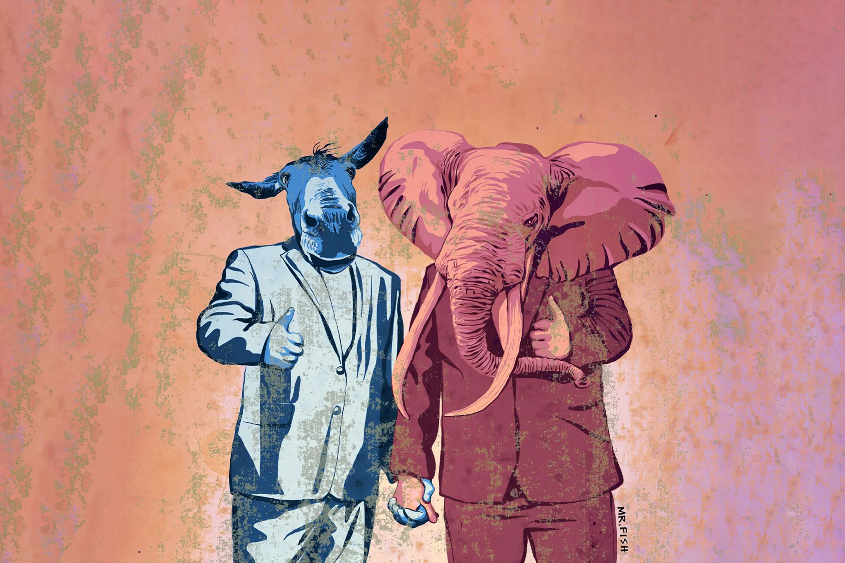 Power Couple (Illustration by Mr. Fish)