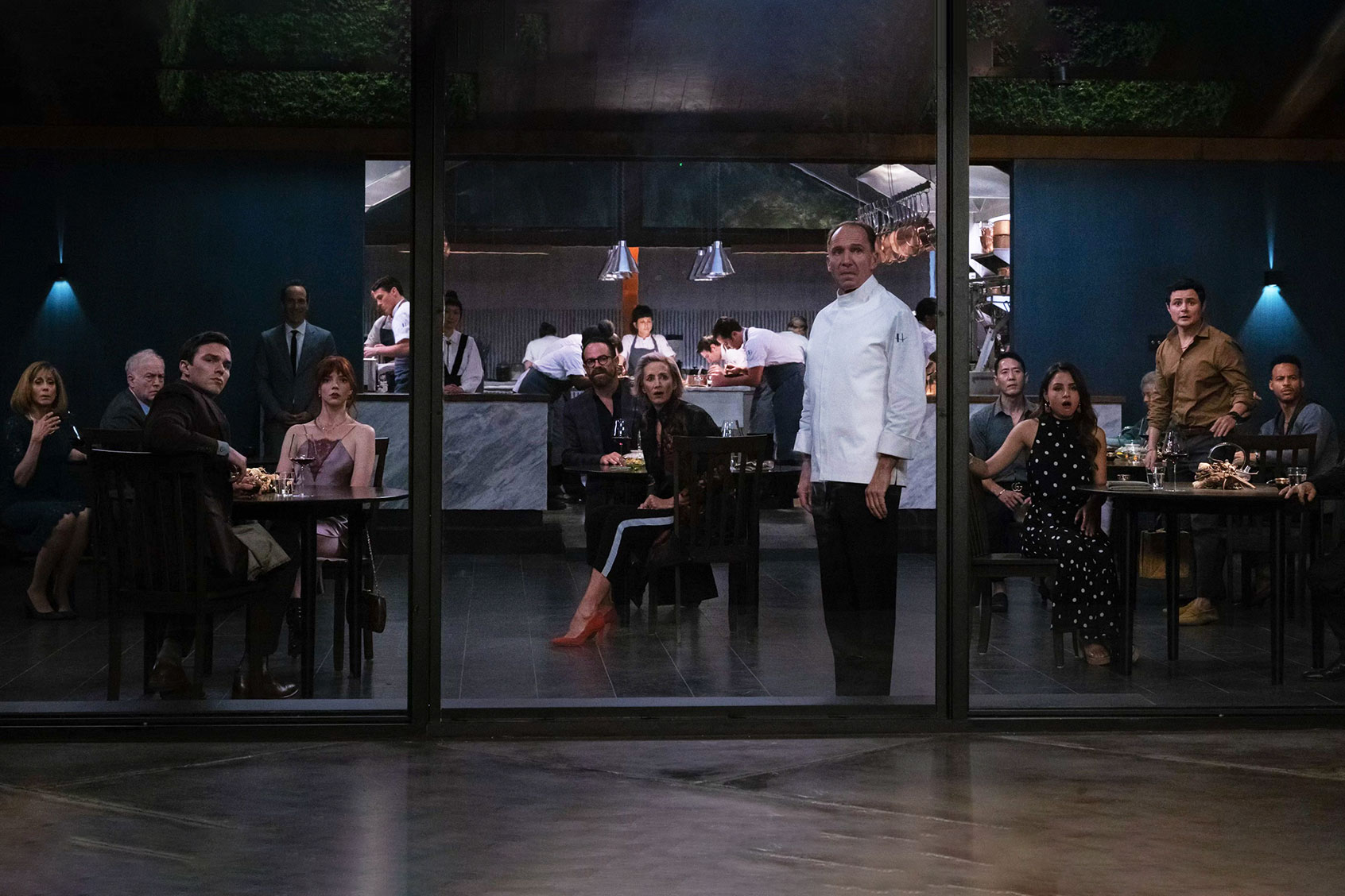 The cast of the film "The Menu" (Courtesy of Searchlight Pictures/Eric Zachanowich)
