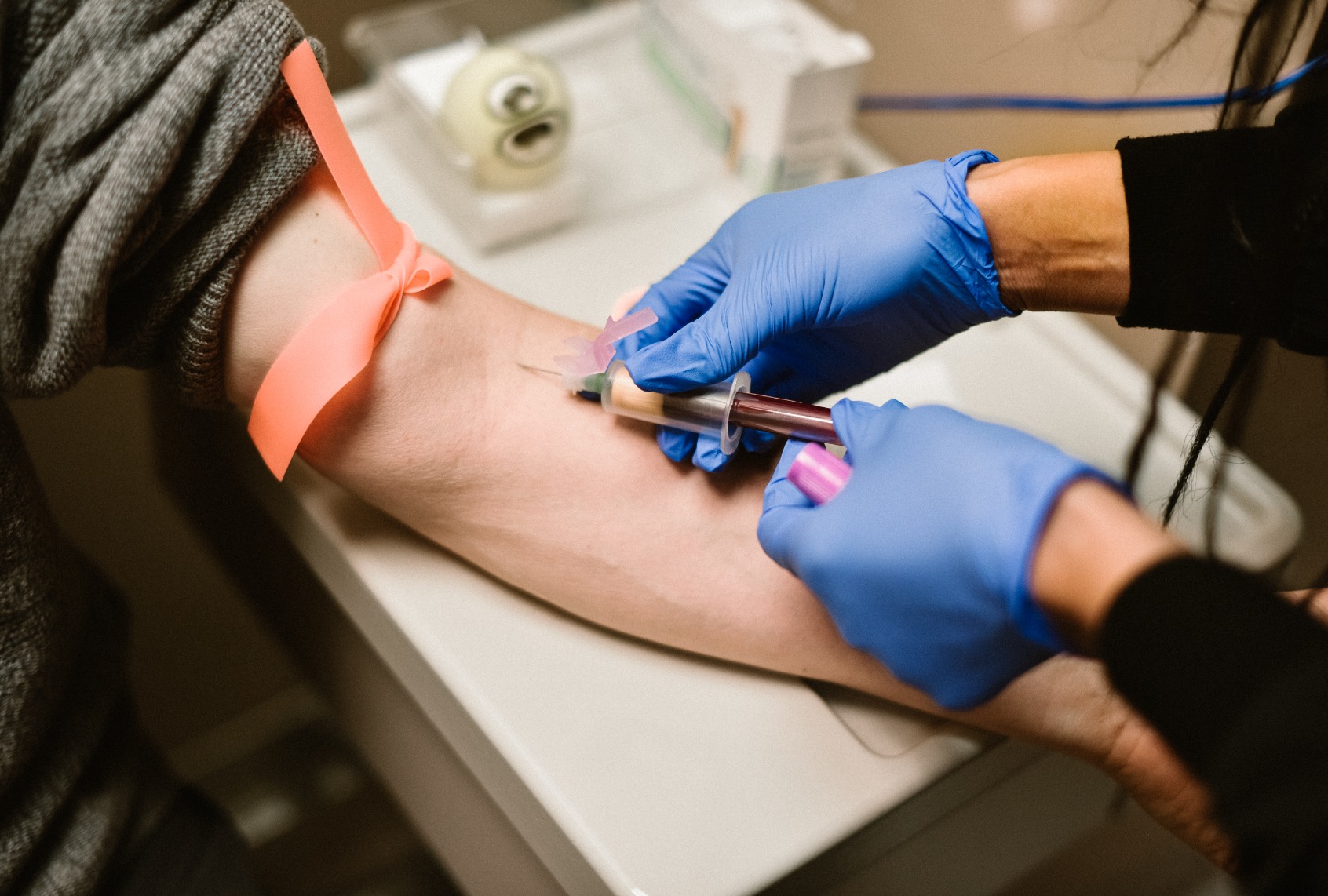 Blood test. (Stefania Pelfini, La Waziya Photography via Getty Images)