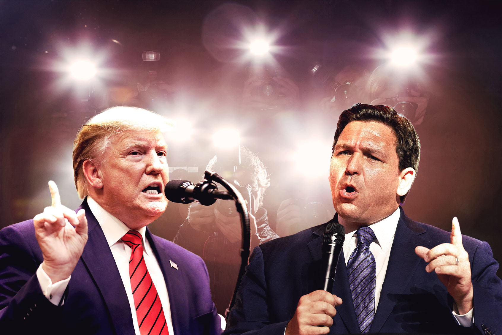 Donald Trump and Ron DeSantis (Photo illustration by Salon/Getty Images)