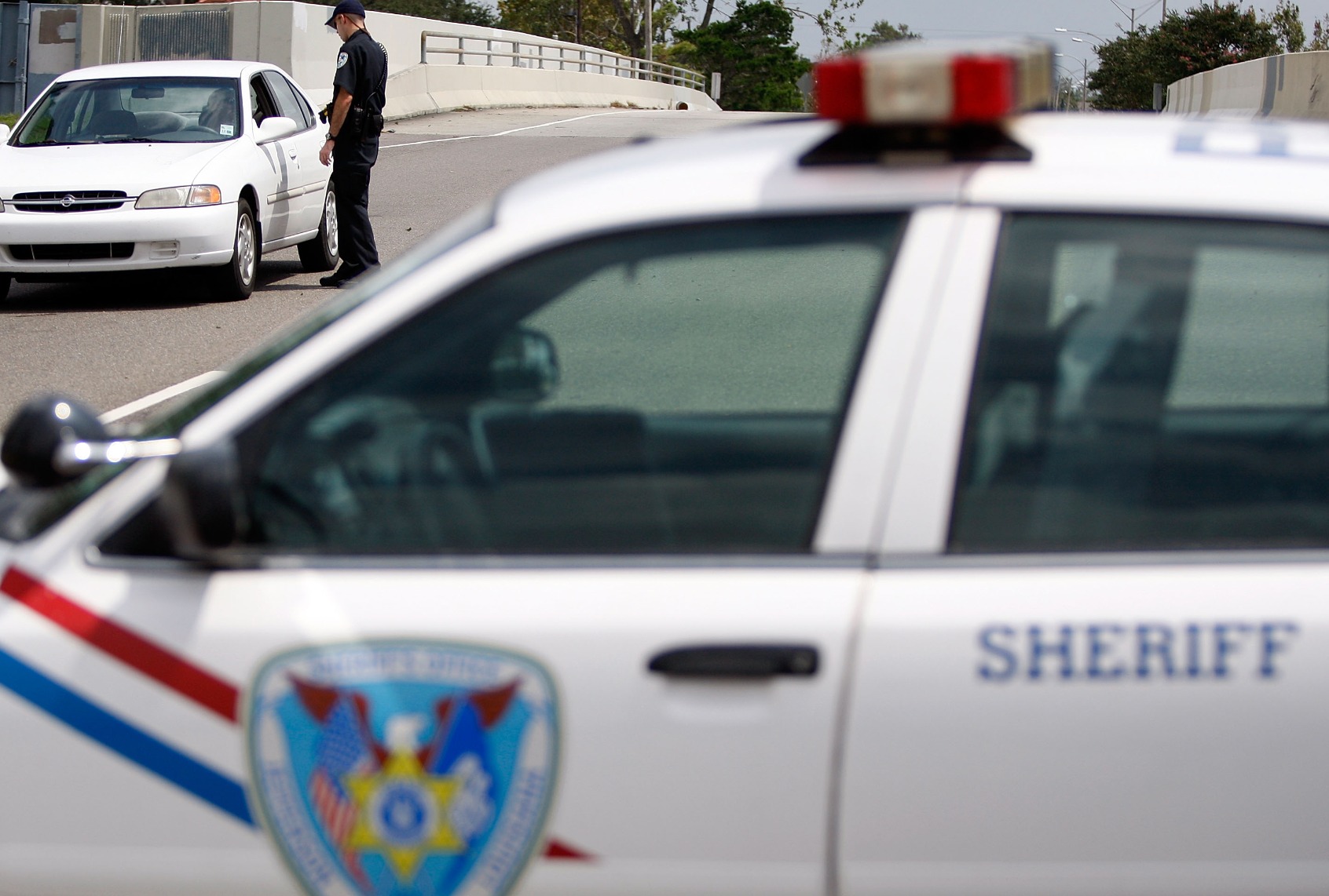 A member of the Jefferson Parish Sheriff's department. (Chris Graythen/Getty Images)