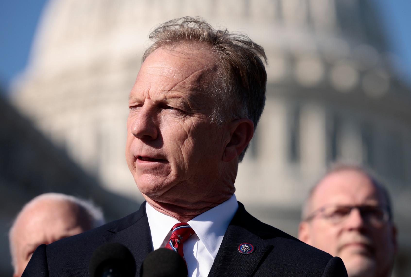 Rep. Kevin Hern (R-OK) speaks at a press conference with House Republicans on Capitol Hill on November 18, 2021 in Washington, DC. (Anna Moneymaker/Getty Images)