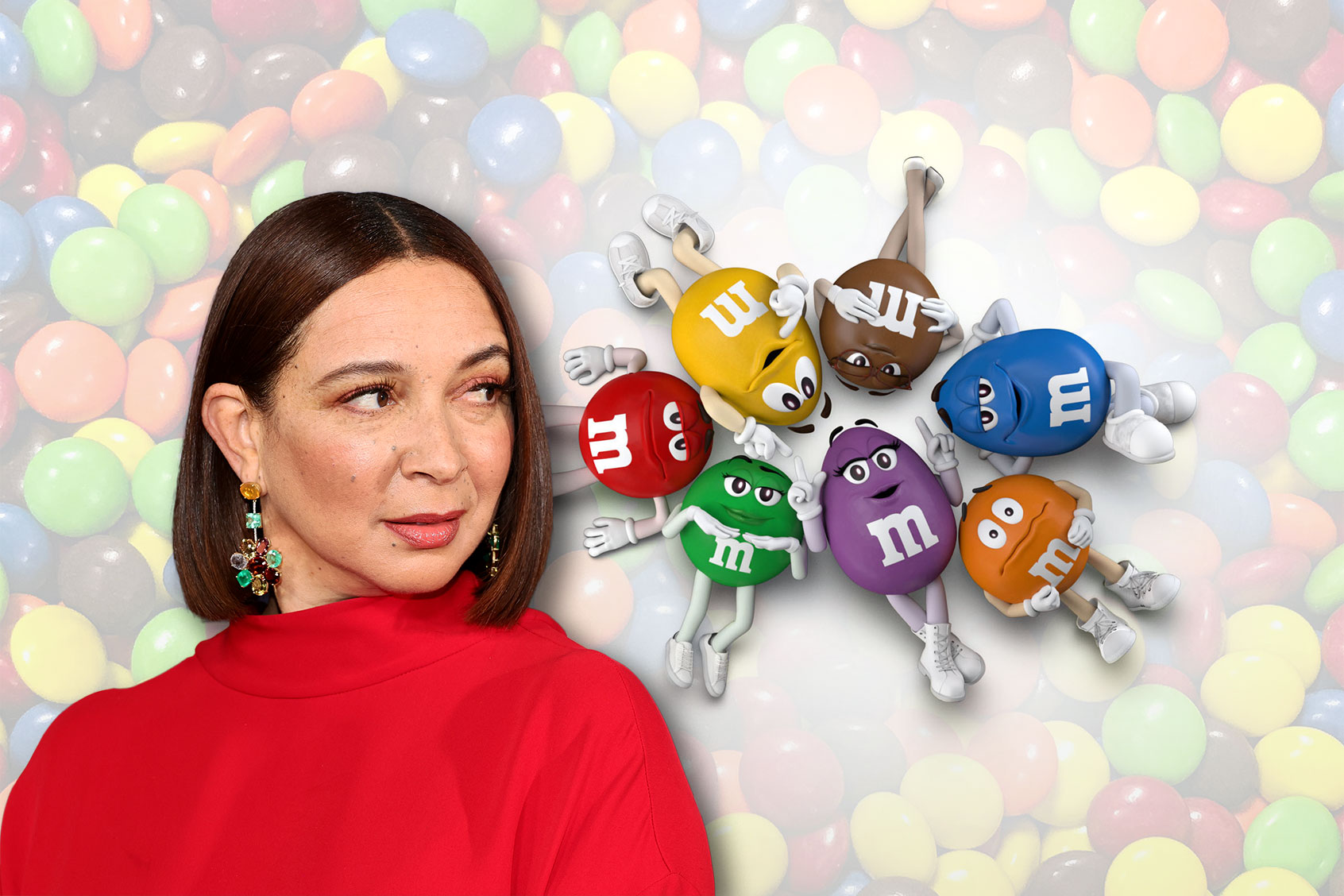Maya Rudolf and M&Ms (Photo illustration by Salon/Getty Images/Mars Inc.)